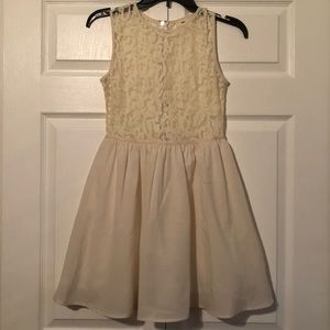 Cream lace dress